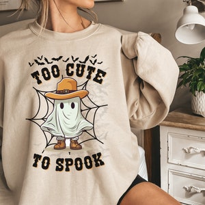 Halloween Shirt For Toddler, Ghost Sweatshirt, Baby Ghost Shirt, Spooky Season, Trick Or Treat Baby Bodysuit, Ladies Halloween Sweatshirt