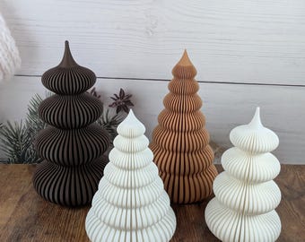 Modern Christmas Tree Decoration, Minimalist Holiday Decor