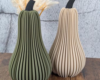 Calabaza alta impresa en 3D: Decoración moderna de mesa de Halloween, centro de mesa de calabaza