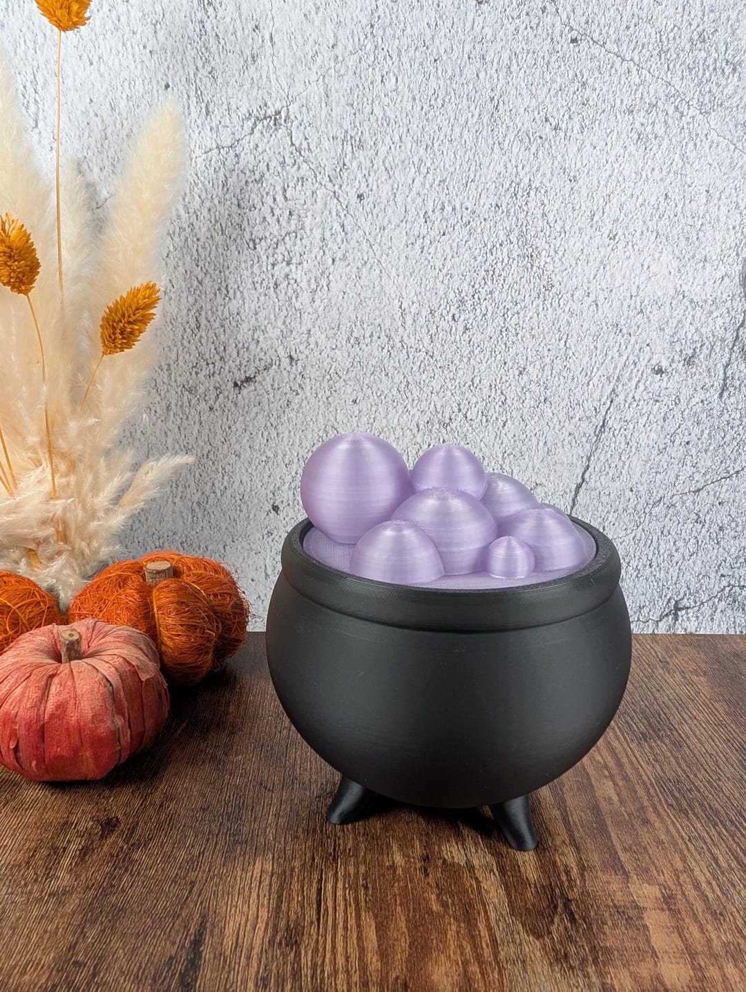 3D Printed Cauldron Container LED Tealight Holder & Mini Storage Pot ...