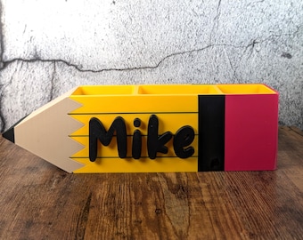 Organizzatore da scrivania personalizzato per matite, regalo per insegnanti stampato in 3D
