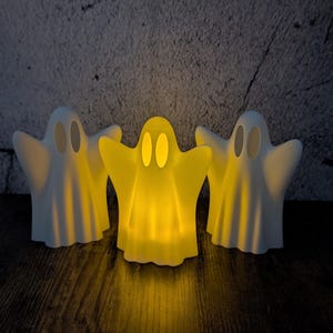 3D Printed Ghost Tea Light Holder: Spooky Halloween Decor