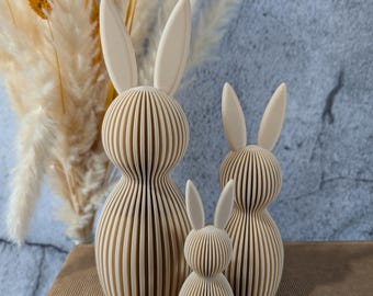 3D Printed Bunny Figurines: Minimalist Easter Decor