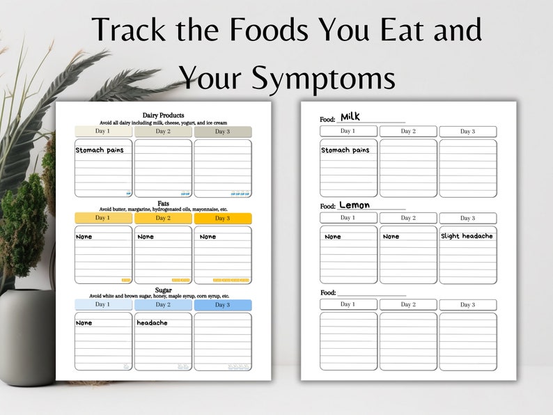 Elimination Diet Guide, Food Sensitivity Tracker, Printable Guide ...