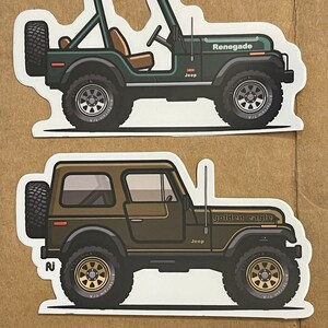 Jeep Cj Stickers Etsy Israel