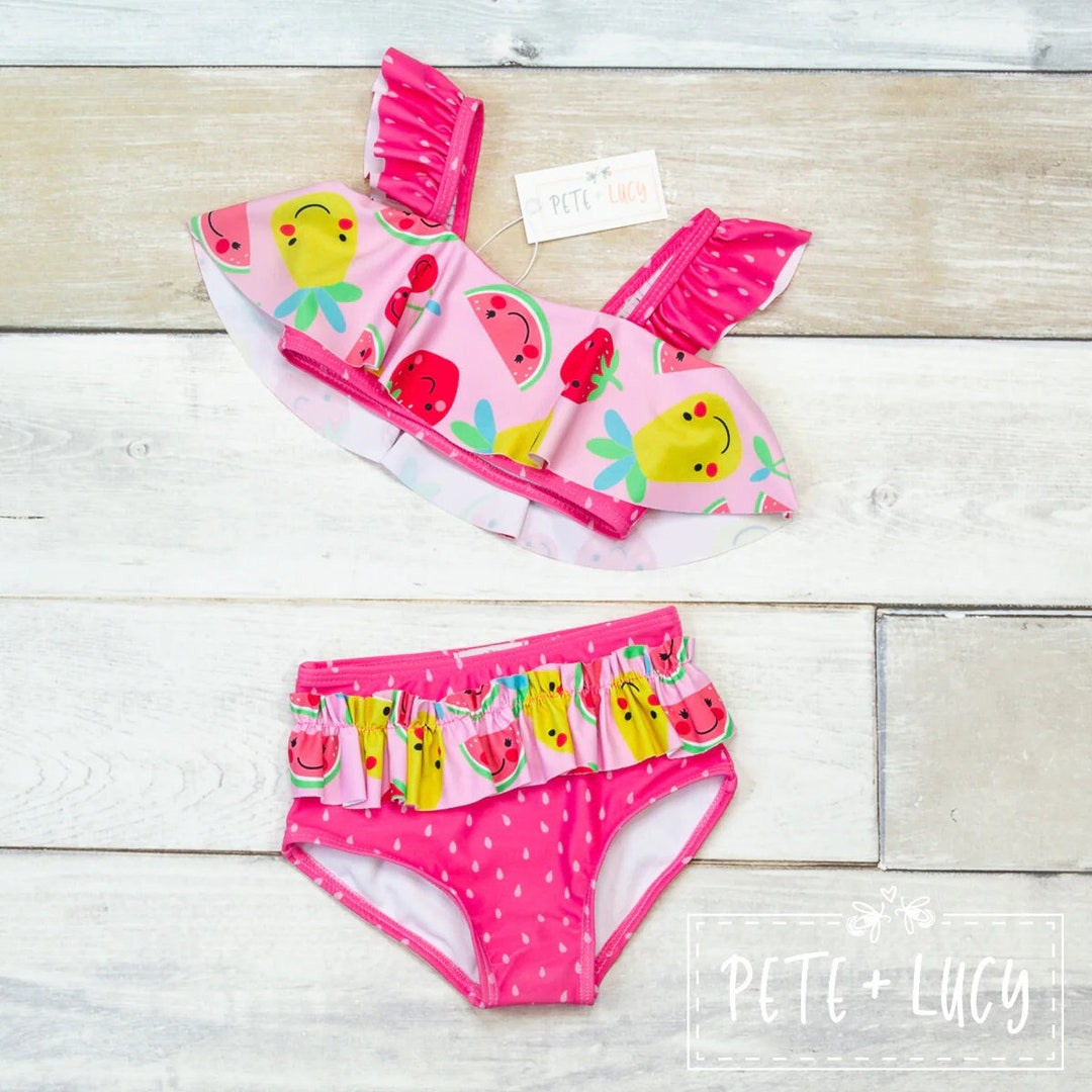 Fruit Salad Long Sleeve Swimsuit