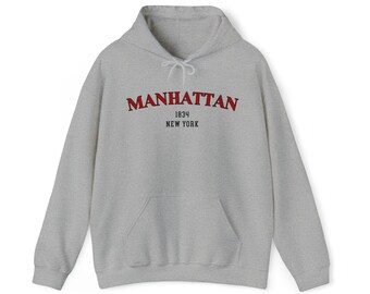 Manhattan New York City Sweatshirt Hoodie Pullover NYC Unisex Kleidung