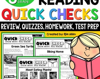 3rd Grade Reading Comprehension Passages & Questions, 3rd Grade Reading Worksheets 3rd Grade Printables, 3rd Grade Reading Test Prep Review