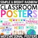 Motivational Posters for Classroom | Bright Decor Rainbow Classroom ...