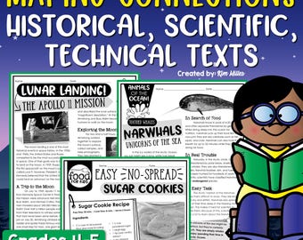 Nonfiction Informational Text Reading Comprehension Passages Worksheets Printables 3rd 4th 5th Grade Teacher Classroom Homeschool Resources