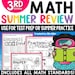 3rd Grade Math Review Summer Math Worksheet, 3rd Grade Math Printable ...