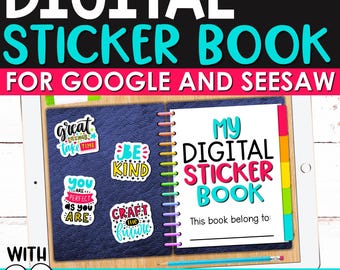 Motivational Digital Sticker Book for Kids | Fun Teacher Studnet Stickers PNG | Inspirational Digital Stickers | Encouraging Sticker Book