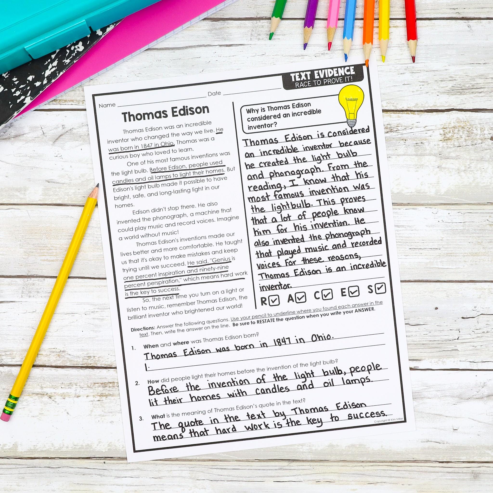 RACES Writing Strategy Posters & Anchor Chart | Text Evidence ...