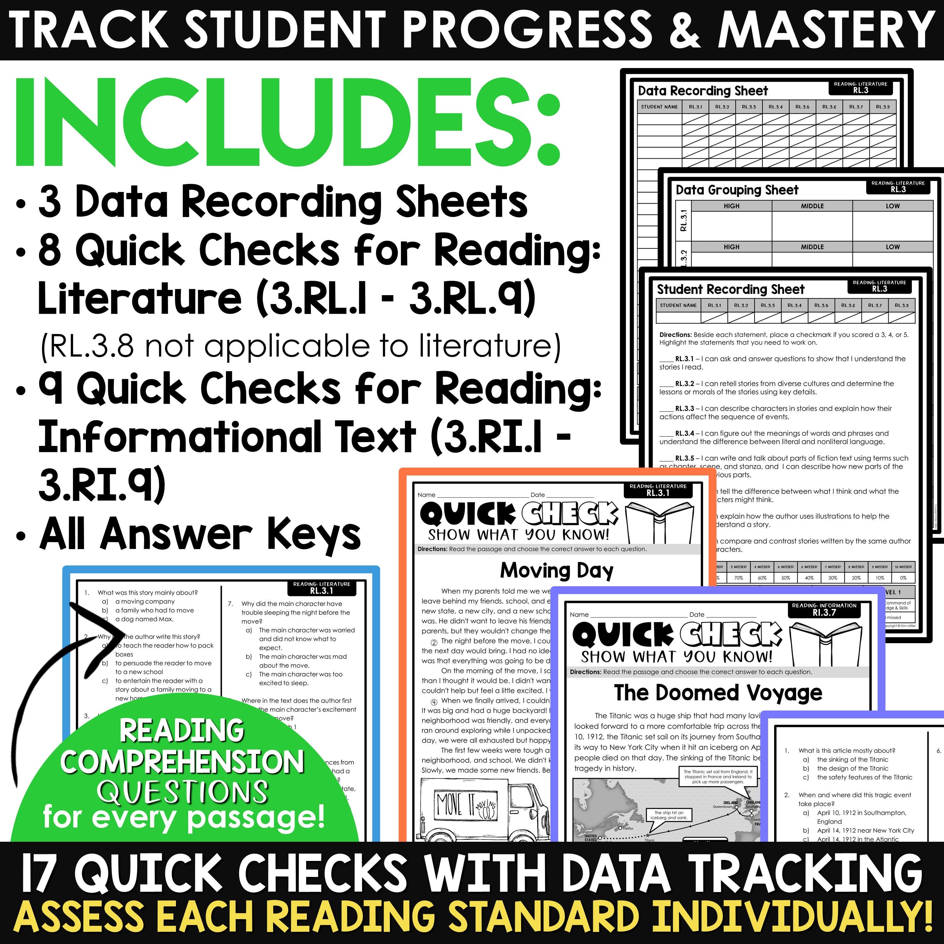 3rd Grade Reading Comprehension Passages & Questions, 3rd Grade Reading ...