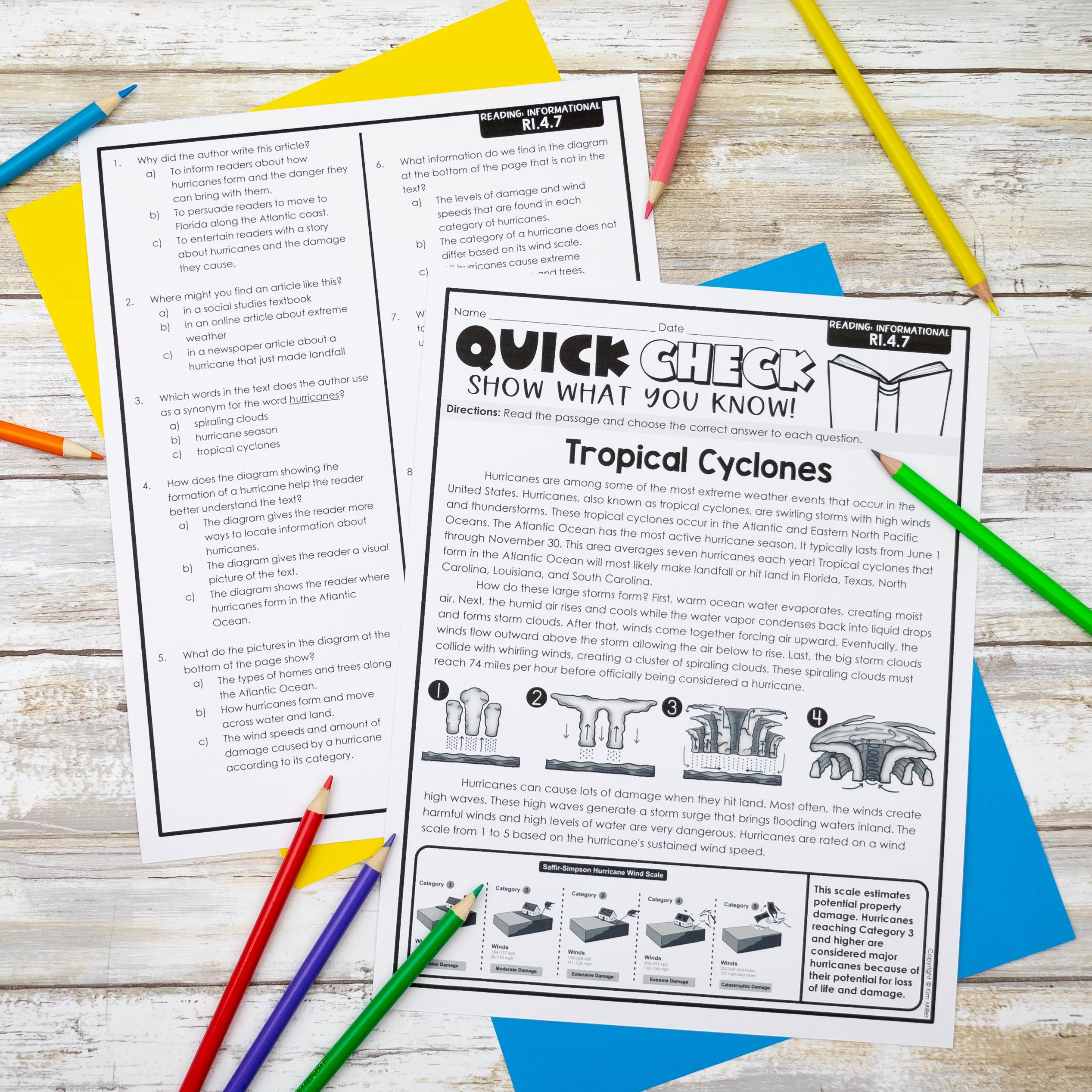 4th Grade Reading Comprehension Passages &amp; Questions, 4th Grade Reading ...