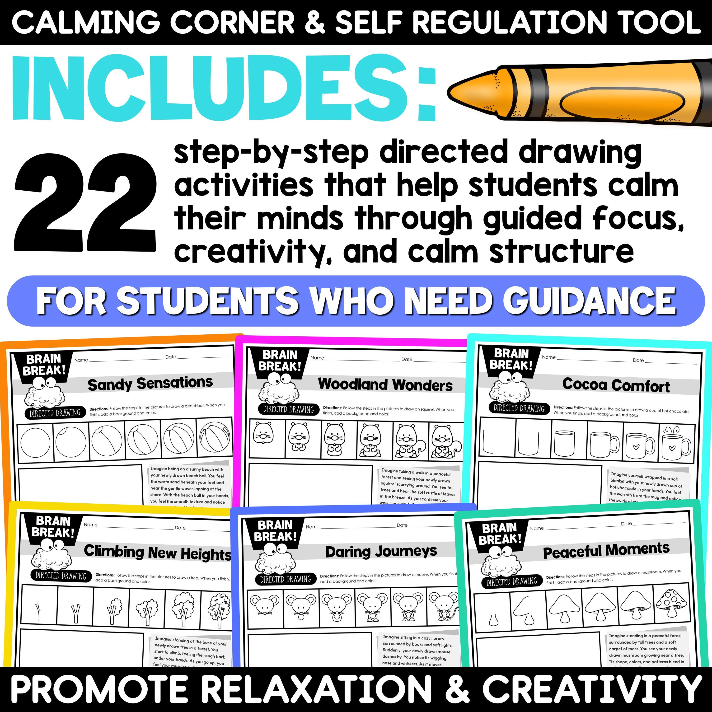 Mindfulness Activities for Kids | Directed Drawing | Brain Breaks ...