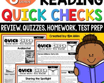 5th Grade Reading Comprehension Passages & Questions, 5th Grade Reading Worksheets 5th Grade Printables, 5th Grade Reading Test Prep Review