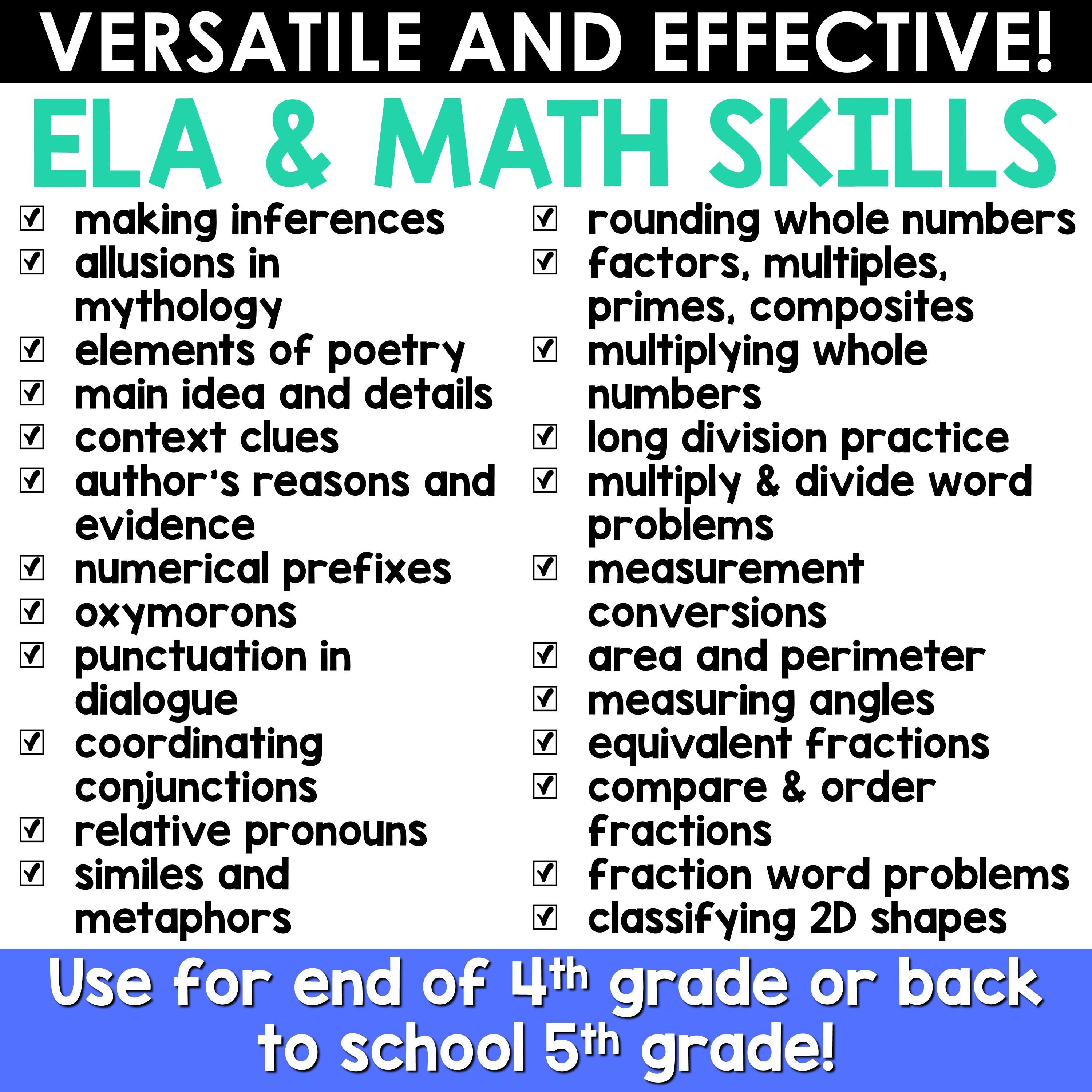Back to School Activities for Teachers 5th Grade | First Week of School ...
