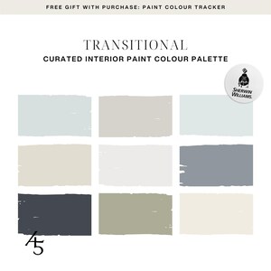 Transitional Colour Palette: Sherwin-williams Paint Colour Scheme for ...