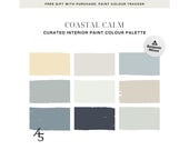 Coastal Calm Colour Palette: Benjamin Moore Paint Colour Scheme for Your Home (Digital Download)