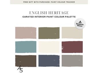 English Heritage: Benjamin Moore Paint Colour Scheme for Your Home (Digital Download)