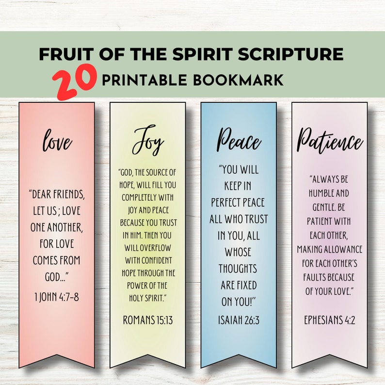 Galatians 5:22-23 9 Fruit of the Spirit Scripture Gift of the Holy ...