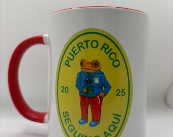 Debi Tirar Mas Fotos Mug Concho, La Mudanza,Cafe y Ron, Bad Bunny Ceramic Mug 11 and 15 oz cup, Puerto Rico, Physical Item Mug