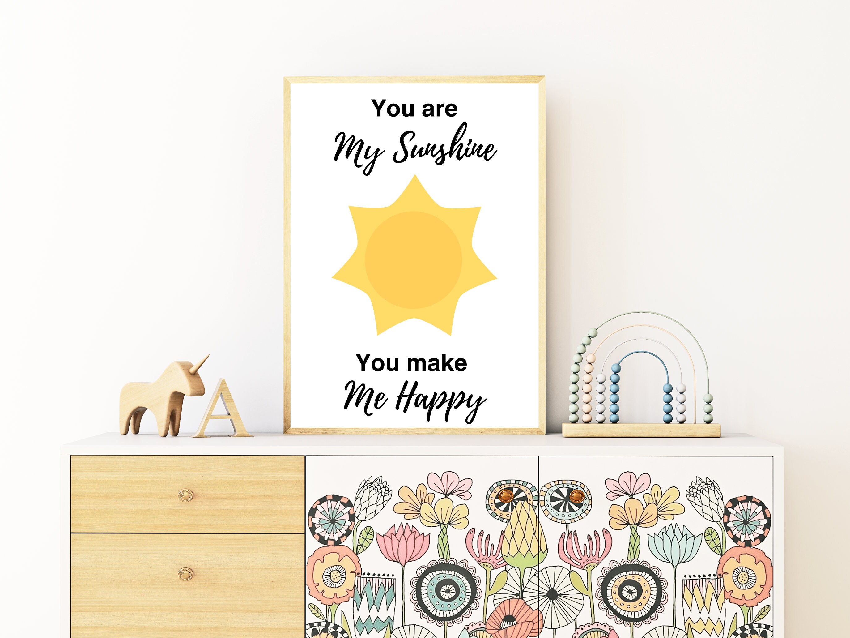 You Are My Sunshine Nursery Wall Art, Gender Neutral Nursery Decor ...