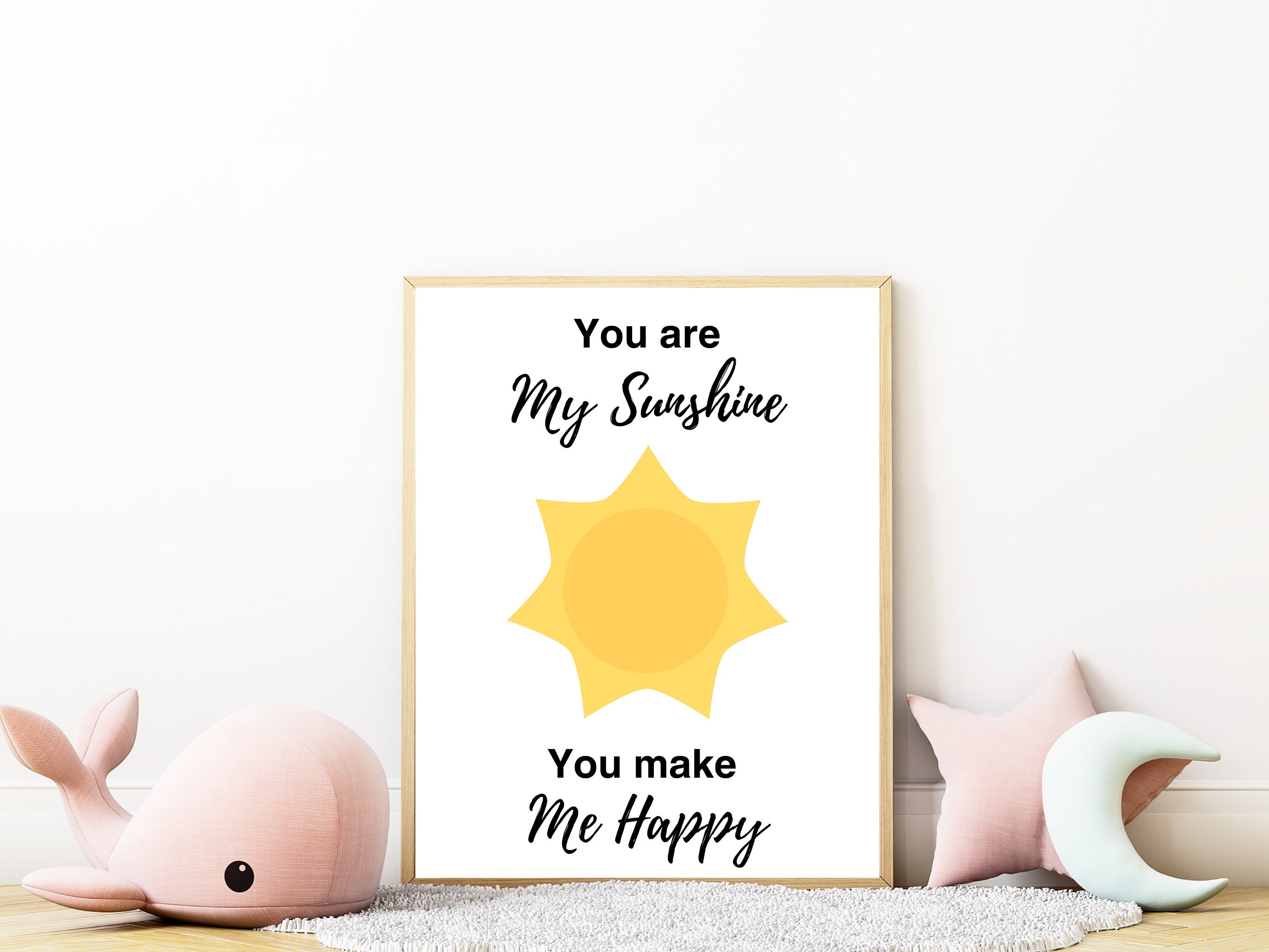 You Are My Sunshine Nursery Wall Art, Gender Neutral Nursery Decor ...