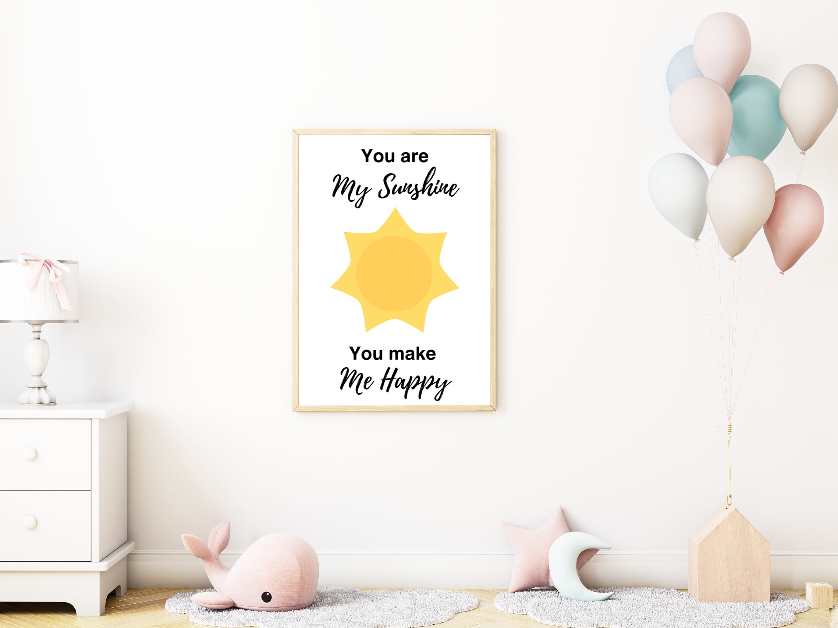 You Are My Sunshine Nursery Wall Art, Gender Neutral Nursery Decor ...