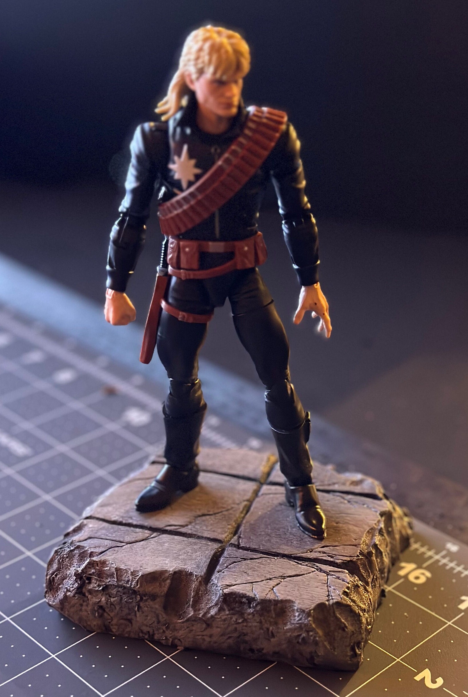Diorama / Display Stand for Action Figures battle Damaged Stone Wall - Etsy