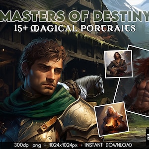 15+ Charakterporträts, Männlich Porträts, Dungeons und Dragons, DND Charakter Porträts Fantasy, Fantasy Tabletop