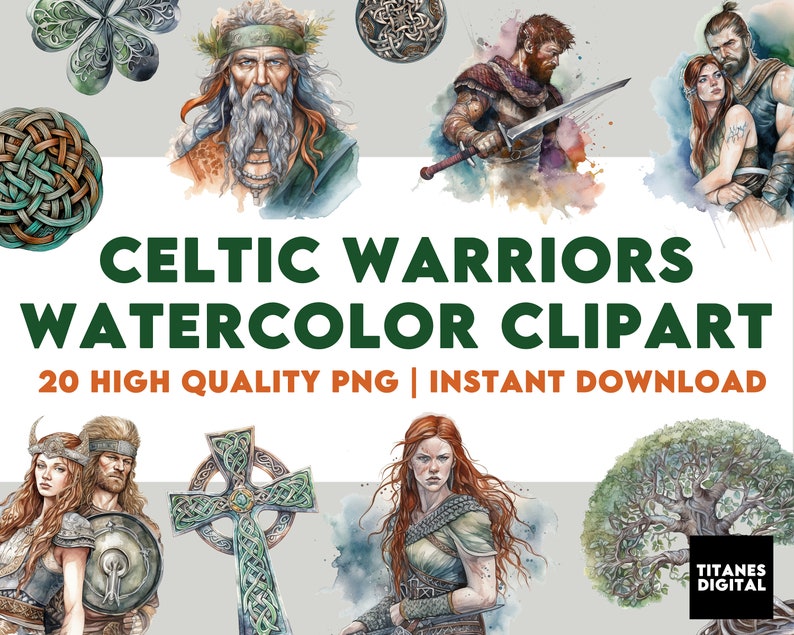 Celtic Clipart Celtic Warrior Clip Art PNG Transparent - Etsy