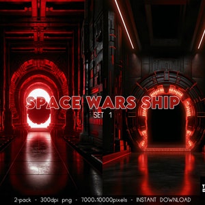 Space Wars Schiff Digital Backdrop: Galaxie Hintergrund (Digitaler Download)