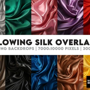 20 Flowing Silk Digital Backdrop Overlays, Silk Digital Backdrops for Photoshop, Maternity Digital Backdrop Overlays, Silk Fabric Backdrops