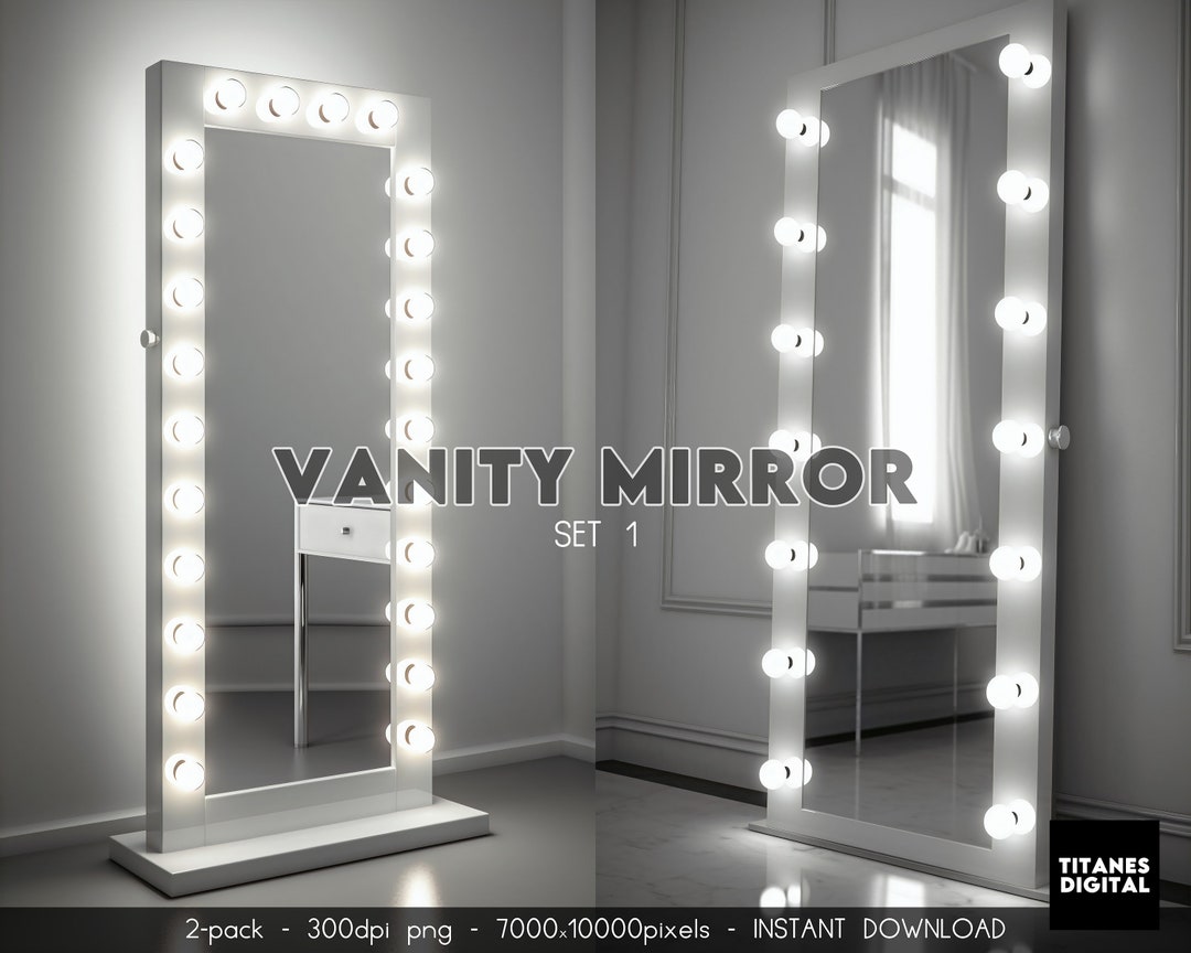 Vanity Mirror Digital Backdrop Overlay, Glamour Maternity Digital 