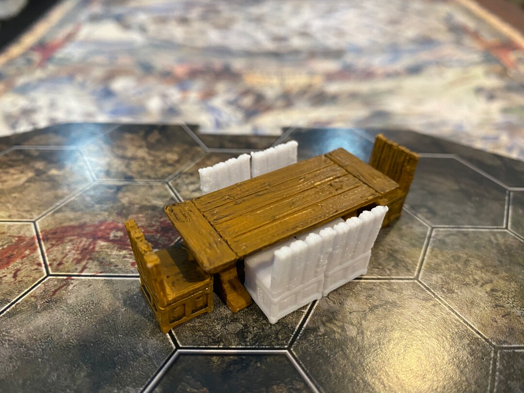 Gloomhaven Frosthaven Tabletop Terrain Set 1 Table & 6 Etsy