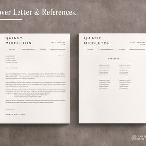 ATS Resume Word, Google Docs Resume Template ATS, Modern Resume Template, Clean Resume and Cover Letter Template, Simple Resume Template image 5