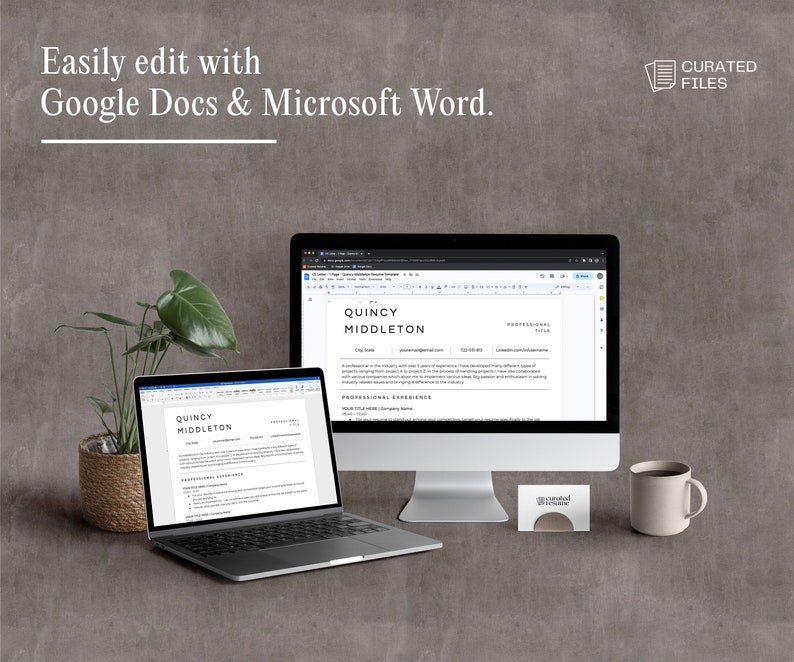 ATS Resume Word, Google Docs Resume Template ATS, Modern Resume Template, Clean Resume and Cover Letter Template, Simple Resume Template image 7