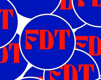 FDT Anti-Trump Bumper Sticker, Political Protest Vinyl Decal