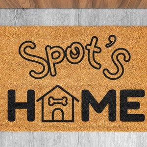 Welcome Mat for Dog-Door Mat for Dogs-Personalized Door Mat-Custom Doormat Dog-Dog Owner Gift-Dog Home Decor-Dog Lover Gift-Dog Welcome Mat