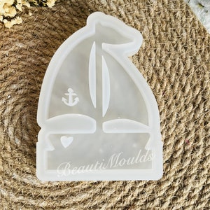 Skeadex Silikonformen 2er Set - Wal & Segelboot Gießformen Für Gips, Kerzen & DIY