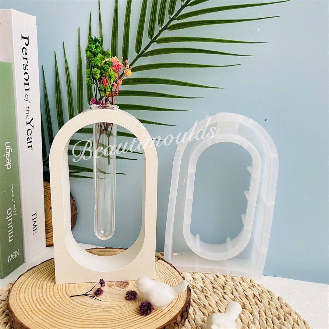 Vase Silikonform Für Epoxidharz - DIY Gießform 8x9,7cm