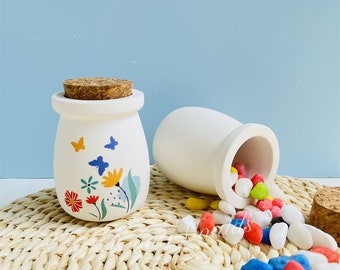 Silicone Mold - Cute Pudding Bottle Mold - Candle Cup Mold - Vase Flowerpot - Home Deco Epoxy Resin Cement Concrete jesmonite Jar Moulds