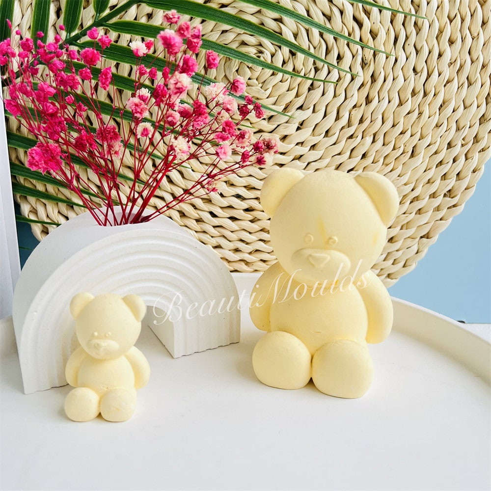 Silicone Mold Cute Bear Cute Bear Teddy Perfect for Epoxy Resin Concrete  Soap Candles and Other Casting Projects 
