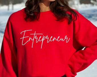 Red Entrepreneur Shirt For Small Business Owner; Entrepreneur Gift; Inspirational Gifts; Motivational Gifts