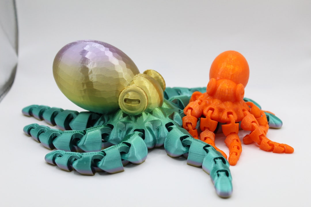 3D Printed Articulating Octopus Etsy