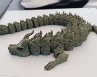 3D Printed Articulating Ghost Dragon