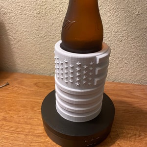 3D Printed American Flag Drink Holder 画像 2