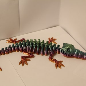 3D Printed Articulating Skeleton Crocodile